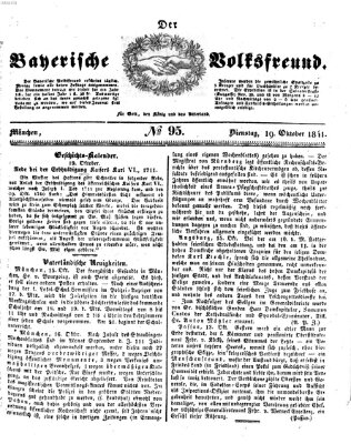 Der bayerische Volksfreund Dienstag 19. Oktober 1841