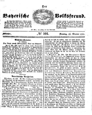 Der bayerische Volksfreund Dienstag 26. Oktober 1841