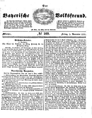 Der bayerische Volksfreund Freitag 5. November 1841