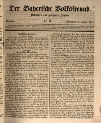 Der bayerische Volksfreund Samstag 8. Januar 1842