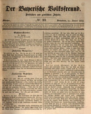 Der bayerische Volksfreund Samstag 29. Januar 1842