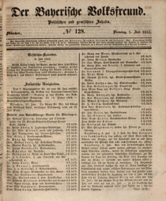 Der bayerische Volksfreund Dienstag 5. Juli 1842