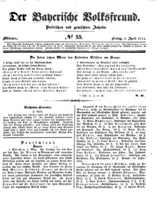 Der bayerische Volksfreund Freitag 5. April 1844