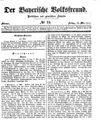 Der bayerische Volksfreund Freitag 10. Mai 1844