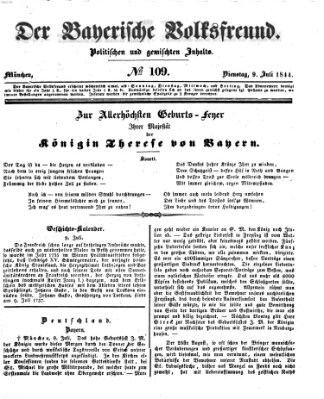 Der bayerische Volksfreund Dienstag 9. Juli 1844