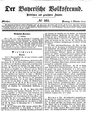 Der bayerische Volksfreund Dienstag 8. Oktober 1844