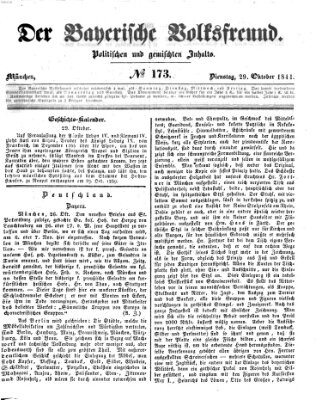 Der bayerische Volksfreund Dienstag 29. Oktober 1844