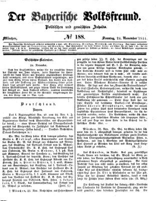 Der bayerische Volksfreund Sonntag 24. November 1844