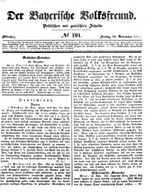 Der bayerische Volksfreund Freitag 29. November 1844
