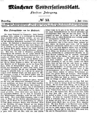 Der bayerische Volksfreund Donnerstag 4. Juli 1844