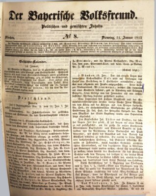 Der bayerische Volksfreund Dienstag 14. Januar 1845