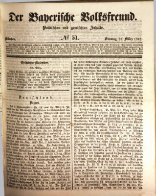 Der bayerische Volksfreund Sonntag 30. März 1845