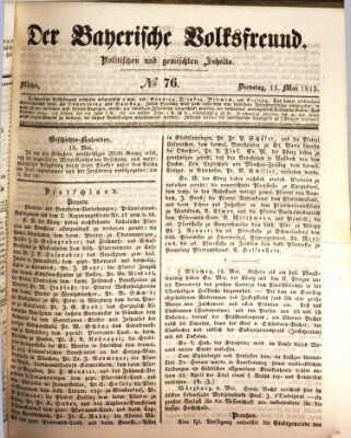 Der bayerische Volksfreund Dienstag 13. Mai 1845