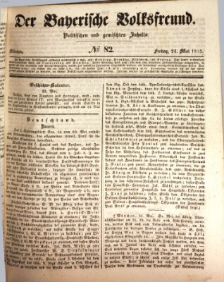 Der bayerische Volksfreund Freitag 23. Mai 1845