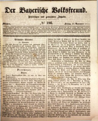 Der bayerische Volksfreund Freitag 21. November 1845