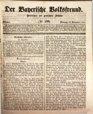 Der bayerische Volksfreund Dienstag 25. November 1845