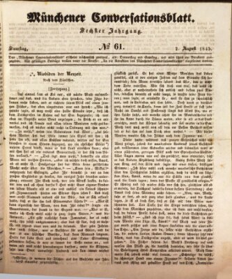 Der bayerische Volksfreund Samstag 2. August 1845