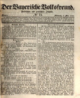 Der bayerische Volksfreund Mittwoch 6. Mai 1846