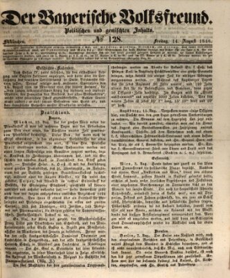 Der bayerische Volksfreund Freitag 14. August 1846