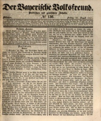 Der bayerische Volksfreund Freitag 28. August 1846