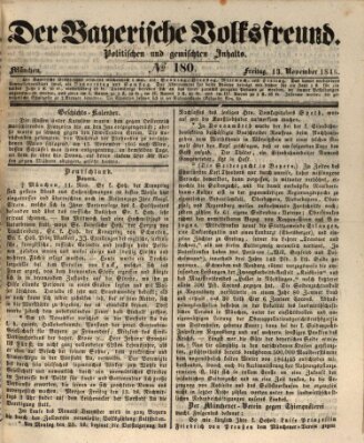 Der bayerische Volksfreund Freitag 13. November 1846