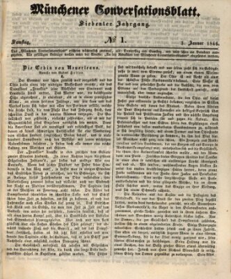 Der bayerische Volksfreund Samstag 3. Januar 1846