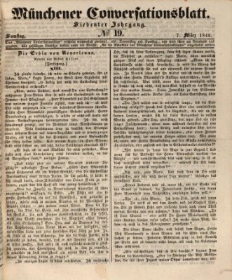 Der bayerische Volksfreund Samstag 7. März 1846