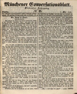 Der bayerische Volksfreund Samstag 2. Mai 1846