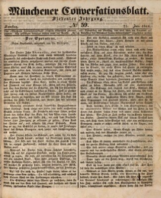 Der bayerische Volksfreund Samstag 25. Juli 1846