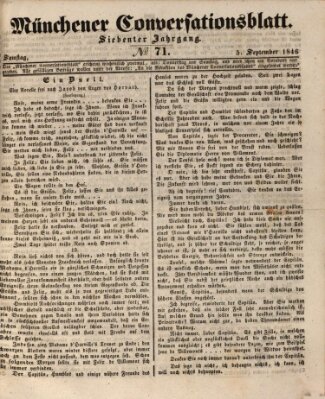 Der bayerische Volksfreund Samstag 5. September 1846