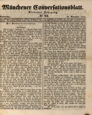 Der bayerische Volksfreund Donnerstag 26. November 1846