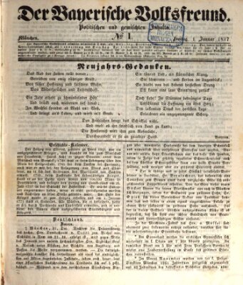 Der bayerische Volksfreund Freitag 1. Januar 1847