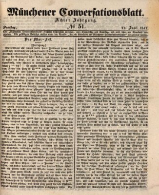 Der bayerische Volksfreund Samstag 26. Juni 1847