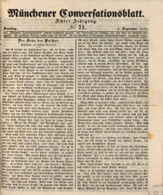 Der bayerische Volksfreund Samstag 4. September 1847