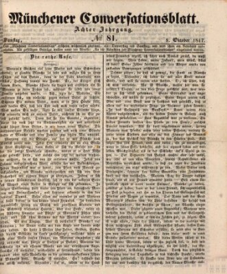 Der bayerische Volksfreund Samstag 9. Oktober 1847