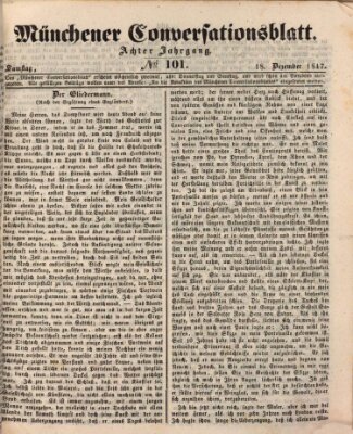 Der bayerische Volksfreund Samstag 18. Dezember 1847