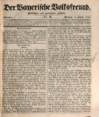 Der bayerische Volksfreund Dienstag 11. Januar 1848