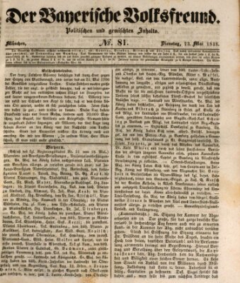 Der bayerische Volksfreund Dienstag 23. Mai 1848