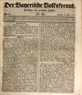 Der bayerische Volksfreund Freitag 16. Juni 1848