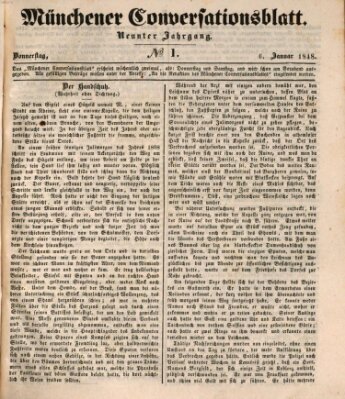 Der bayerische Volksfreund Donnerstag 6. Januar 1848