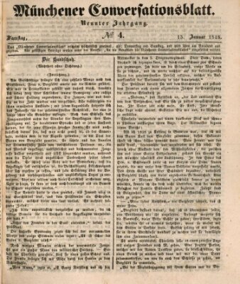 Der bayerische Volksfreund Samstag 15. Januar 1848