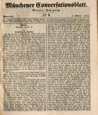 Der bayerische Volksfreund Donnerstag 3. Februar 1848