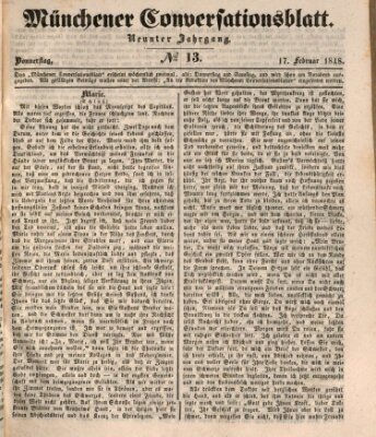 Der bayerische Volksfreund Donnerstag 17. Februar 1848