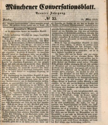 Der bayerische Volksfreund Samstag 18. März 1848