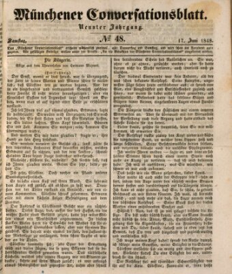 Der bayerische Volksfreund Samstag 17. Juni 1848