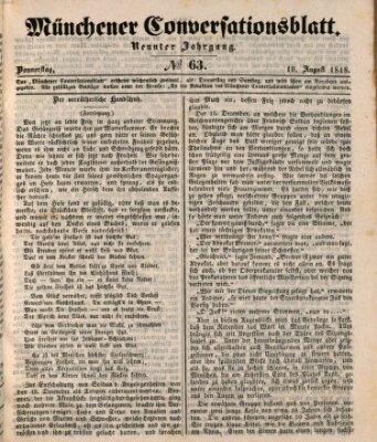 Der bayerische Volksfreund Donnerstag 10. August 1848