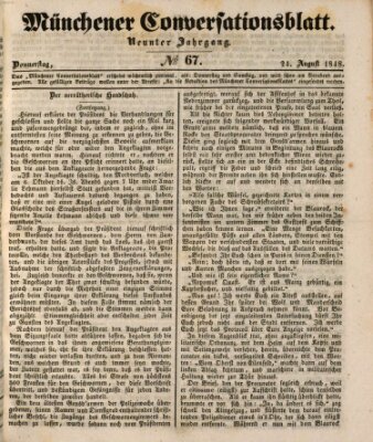 Der bayerische Volksfreund Donnerstag 24. August 1848