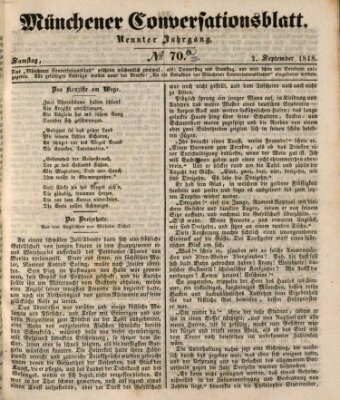 Der bayerische Volksfreund Samstag 2. September 1848