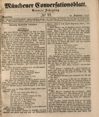 Der bayerische Volksfreund Donnerstag 28. September 1848