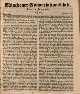 Der bayerische Volksfreund Donnerstag 5. Oktober 1848